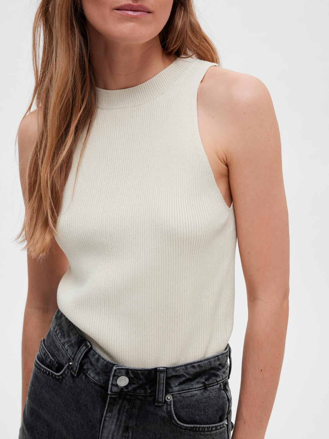 Solina Topp - Beige/ Birch